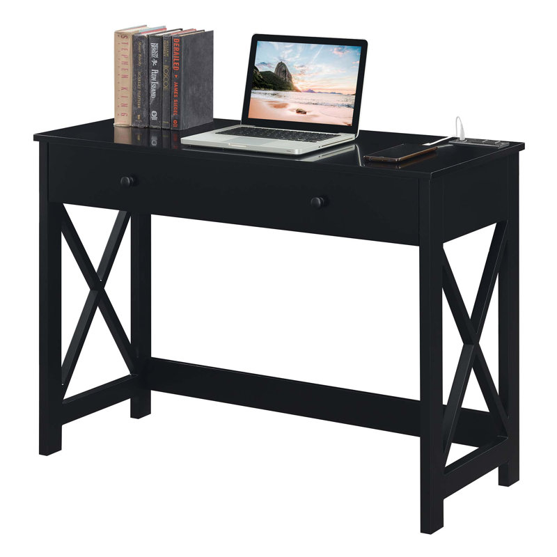 Winston Porter Geralynn Desk with Built in Outlets & Reviews Wayfair